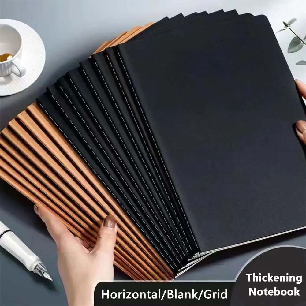A4/A5/B5 student notebook Notebook Kraft Cover Grid/Lined/Blank Notepad Writing Book School/Office