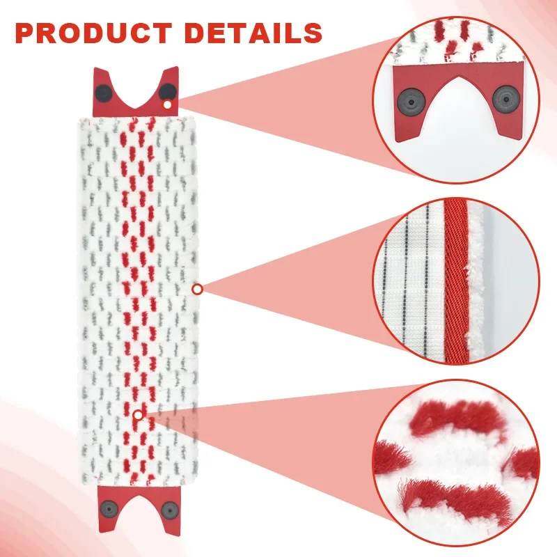Microfiber Floor Mop Pads for Vileda UltraMax XL Reusable Flat Spin Mop Cloth Replacement Quick Drying Machine Washable 4