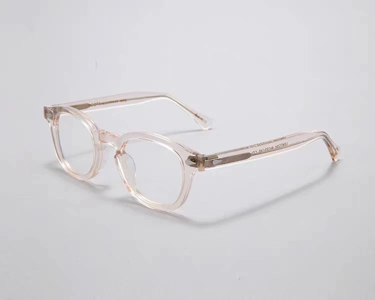 Johnny Depp Brillen Herren Lemtosh OptaGlasses Brillengestelle Damen Computerbrille Klare Gläser Luxusmarke Vintage Acetat-Rahmen – Detail 5