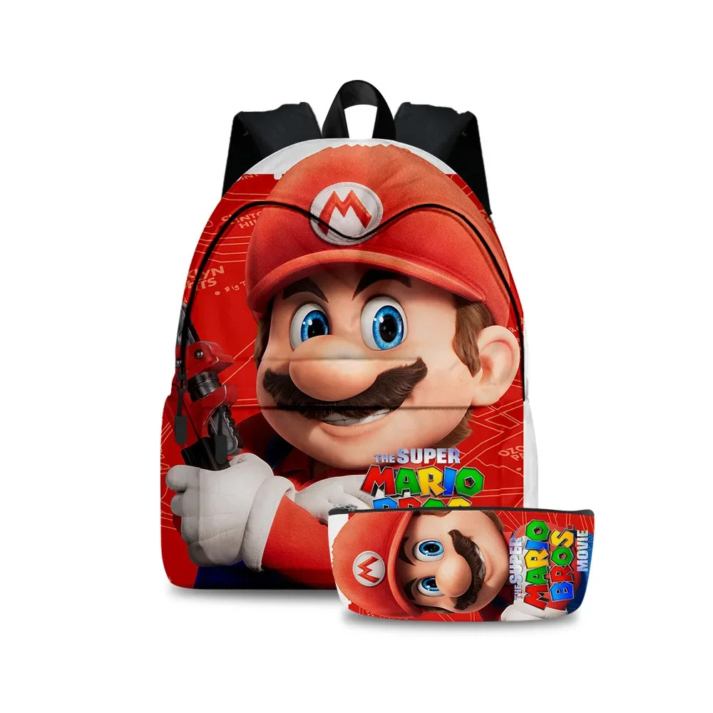 

Набор из двух предметов, рюкзак в стиле игры «Супер Марио» для учащихся начальной и средней школы