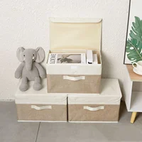 Fold Non Woven Fabric Storage Box Miscellaneous Sorting Cabinet Small Clothing Fabric Storage Underwear Sock And Kid Toy Storage 1