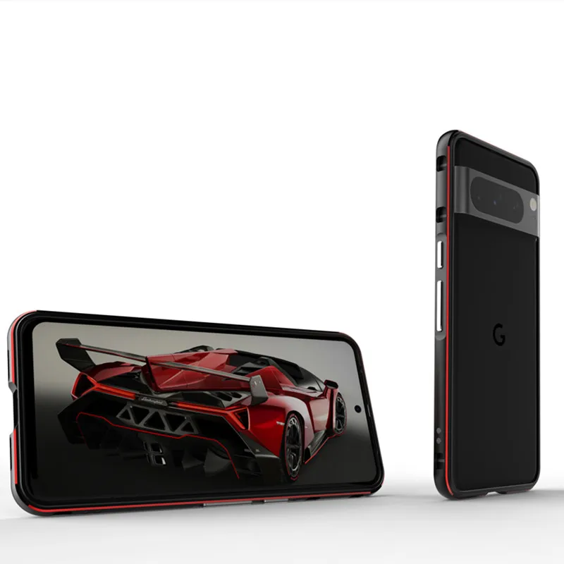 

Алюминиевый металлический бампер для Google Pixel 8/8 Pro, тонкий чехол, роскошный гибридный телефон