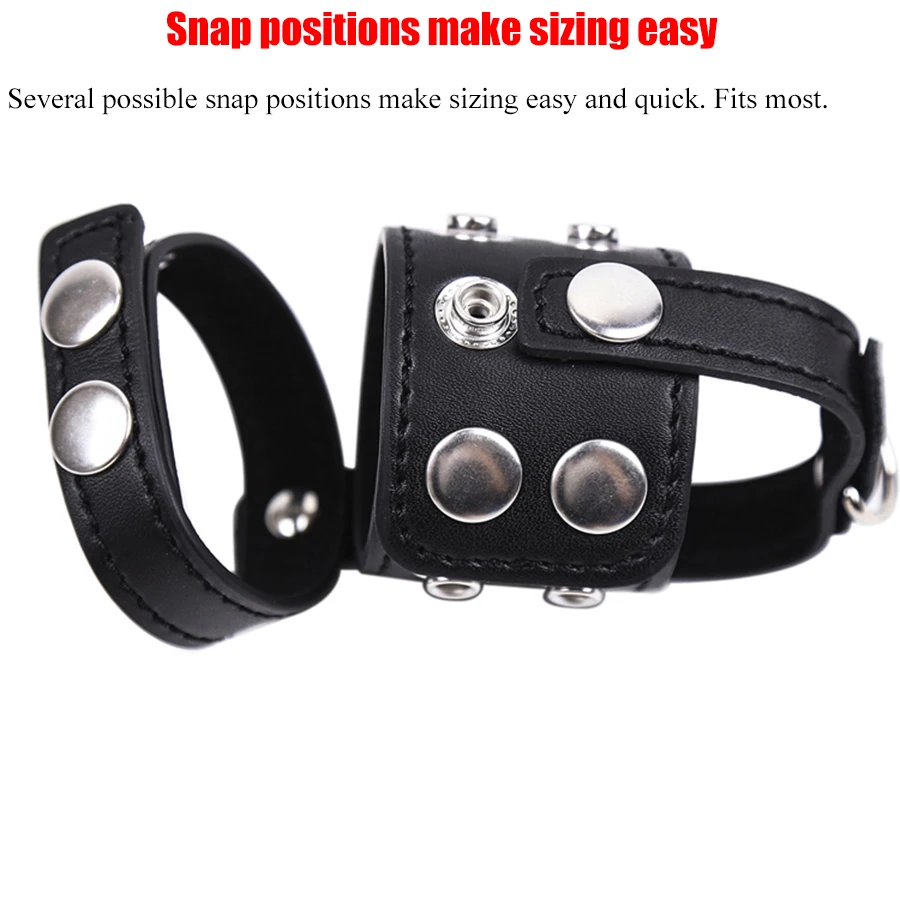 Penis Chastity Cage Chastity Lock Sex Toy Penis Cock Ring Male Leather Chastity Cage Penis Ring Adjustable Scrotum Bondage Ballstretcher Cock Ring Lock Adult Chastity Belt Sextoy For Men