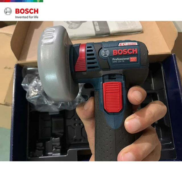 Bosch GWS12V-76 Cordless 3 Angle Grinder 12V mini grinder cordless grinder  battery mesin grinder grender mini grinder