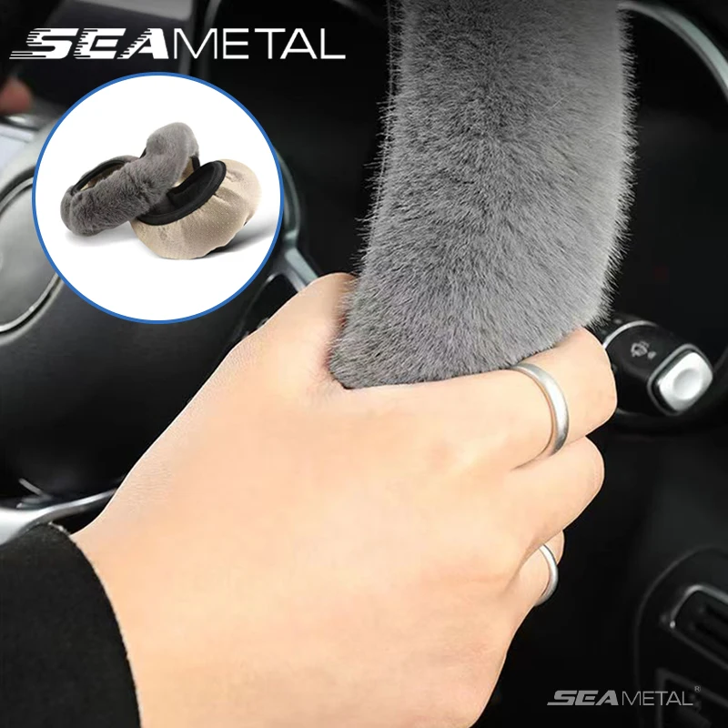 Winter Plush Steering Wheel Cover Anti Slip Universal