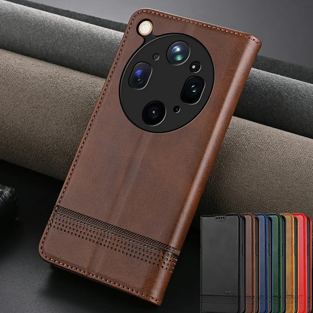 Luxury Magnetic Leather Texture Wallet Case