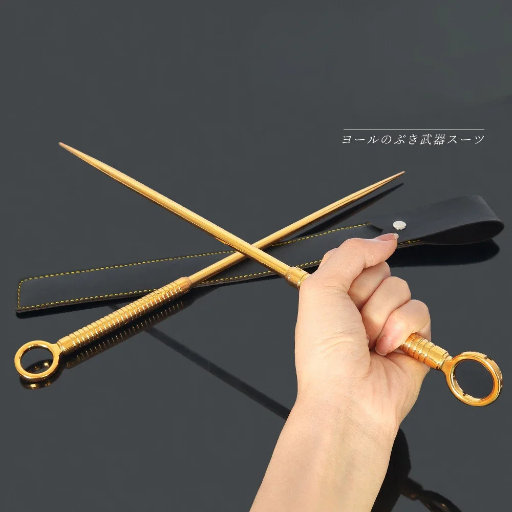 35cm SPY FAMILY Yor Forger Stiletto Knife Swords Anime Game Weapons Model Keychain Katana Swords Samurai Halloween Toys for Boy 6