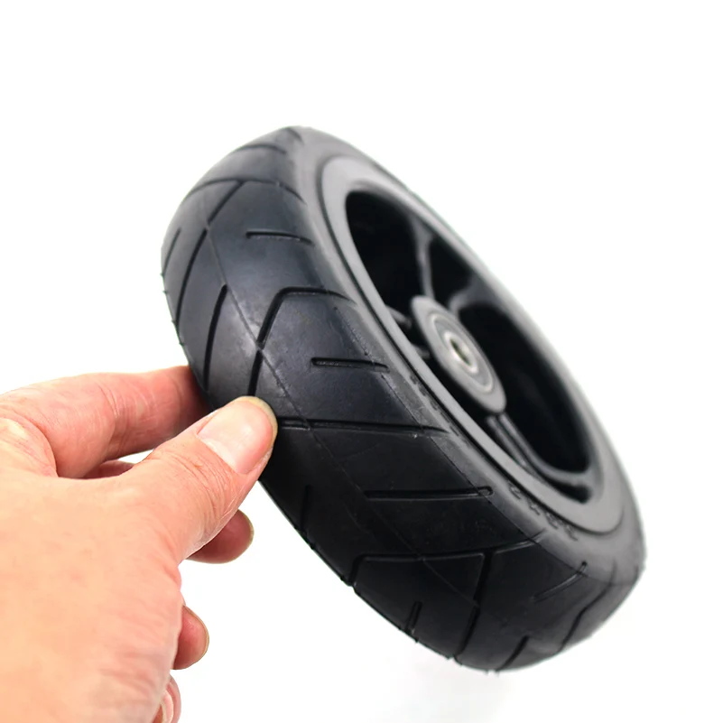 Hot Sale High Performance5 inch Solid wheel 5.5x2 Fast wheel F0,jackhot,Nes carbon fiber scooter solid tire with plastic rim hub