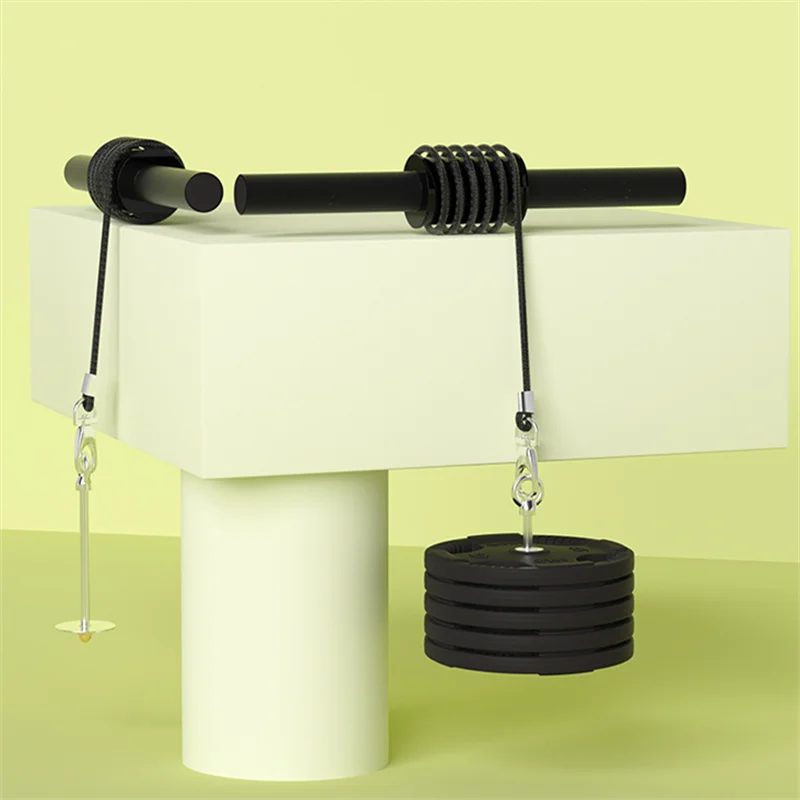 Arm Strength Trainer Fitness Hand Gripper Fitness Forearm Trainer Strengthener Gym Hand Gripper Triceps Exerciser Weight Lifting Rope Waist Roller Power Stick