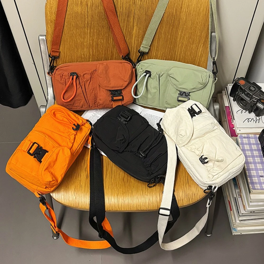 Workwear Style Design, Single Shoulder Bag, Multifunctional Lightweight Chest Bag,сумка Мужская На Плечо Sports Crossbody Bag, 5