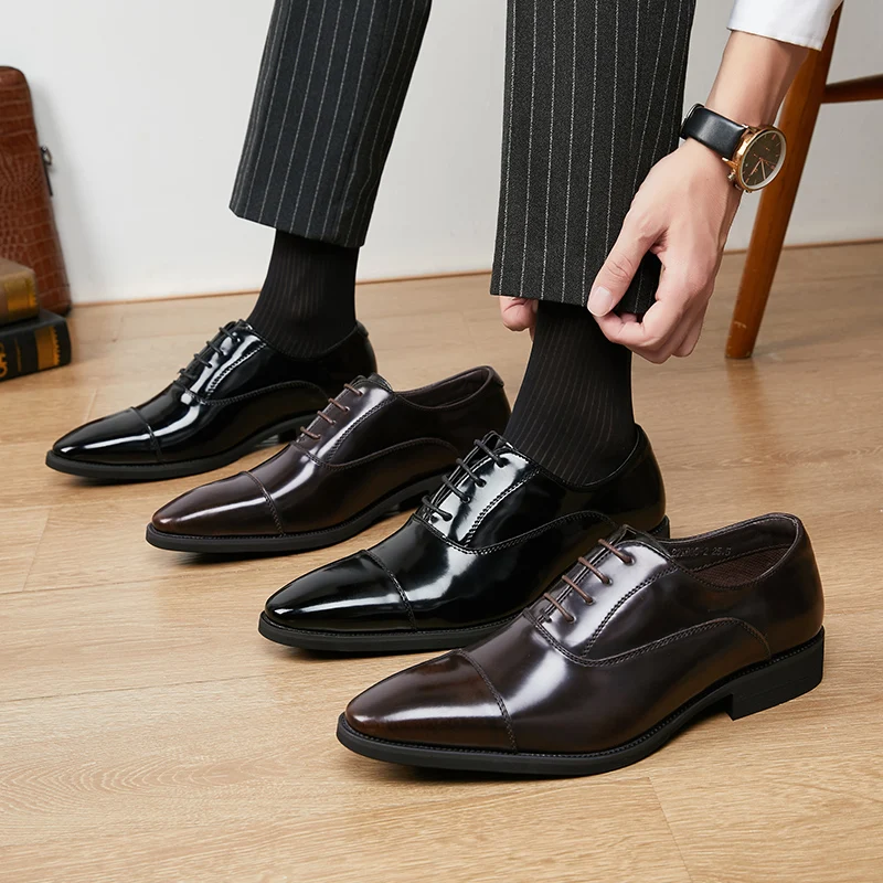 

Dress Shoes & Oxford Comfortable Shoes For Men New Styles Zapato Formal Genuine Leather Shoes For Men