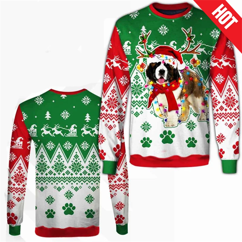 ugly-christmas-sweater-saint-bernard-dog-crew-neck-pullover-unisex