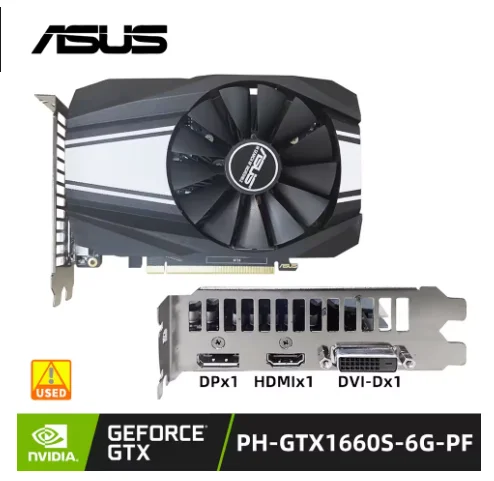 【動作チェック済】PALIT Geforce GTX1660Ti 6GB 箱有 中古】Palit GeForce GTX1660Ti STORMX OC 6GB(NE6166TS18J9
