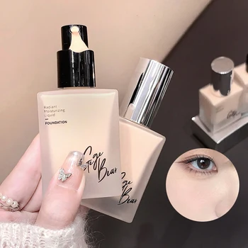 Gege Bear Light Foundation Liquid Concealer Long-lasting Moisturizing Natural Waterproof and Sweat-proof Foundation Cream