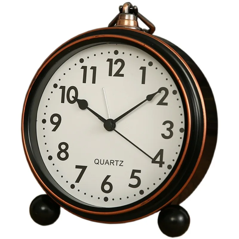 

Маленькие настольные часы в ретро стиле, старомодные, роскошные, домашние настольные украшения