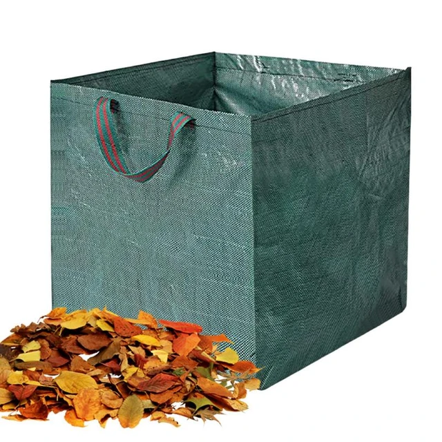 Garden Trash Bags Reusable Leaf Sack Light Trash Can Waterproof Pool Leaf  Bag Heavy Duty With Handle garden Grass container - AliExpress