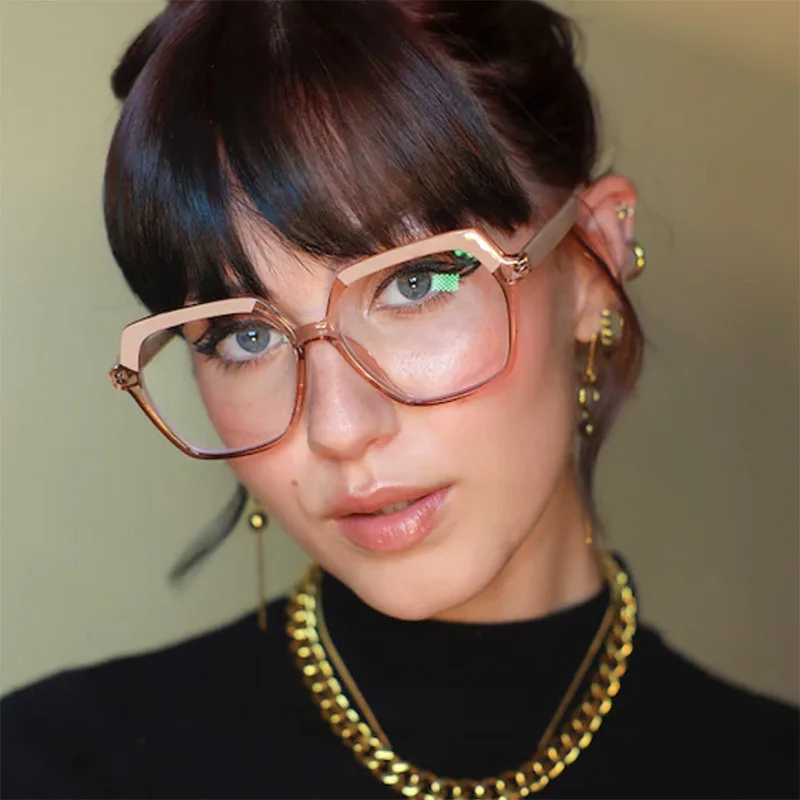 Glass Frames Women Optical Eyewear  Designer Eyeglasses Frames Women -  Square - Aliexpress