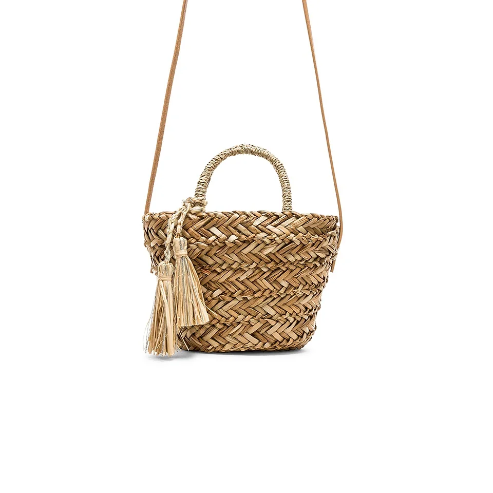 

100% handmade seagrass material made of bag for girls straw tote handbag