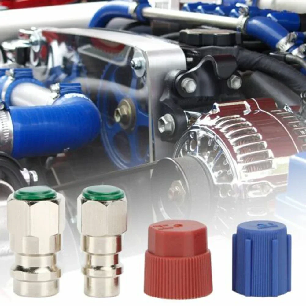 With Valves Onversion Adapter Set Easy To Install Car A/C R-12 To R ...