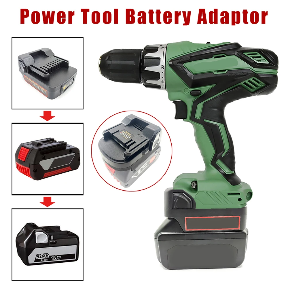 Convertitore Adattatore Batteria Bs18Hk Per Batteria Al Litio Bosch 18V Converti In Hitachi / Hikoki 18V Li-Ion Batttery Power Tool Uso