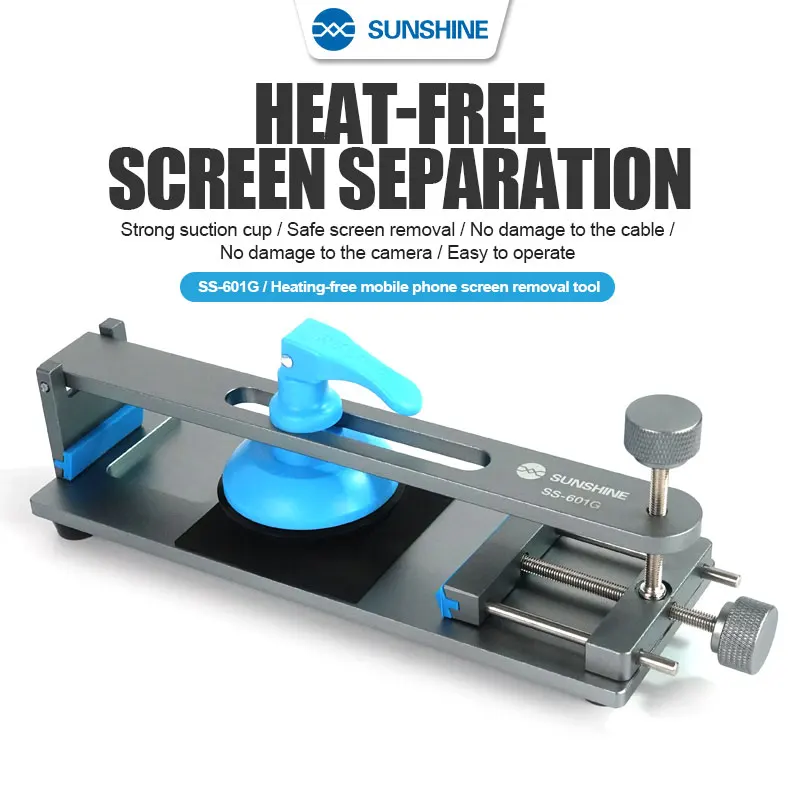 

Sunshine SS-601G Heating-Free LCD Screen Openner Removal Tool With Suction Cup For Mobile Phone Screen Separator Repair Fixture