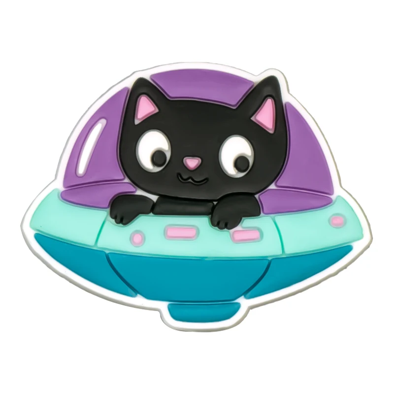 1/25개 핑크 퍼플 신발 장식 참 여성용 소녀 고양이 소 오리 오징어 토끼 신발 액세서리 모든 슬리퍼에 적합