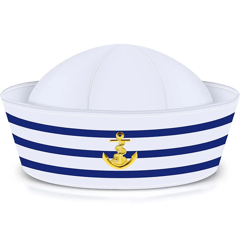 Unisex Adult and Children Kawai Navy Hat for Halloween Costume