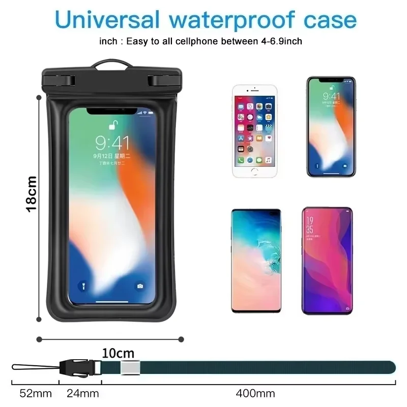 Floating Airbag Waterproof Phone Case - Swim Bag Cover