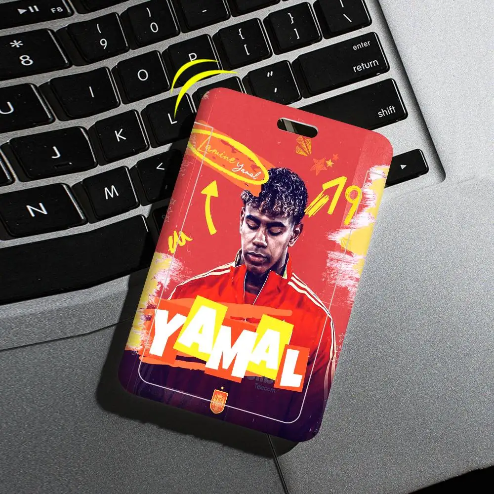 Beliebte Fußballstars L-Lamine Y-Yamal Ausweishalter Lanyards Türkartenhalter Hängeriemen Halter Nackenband Visitenkartenhalter – Detail 9