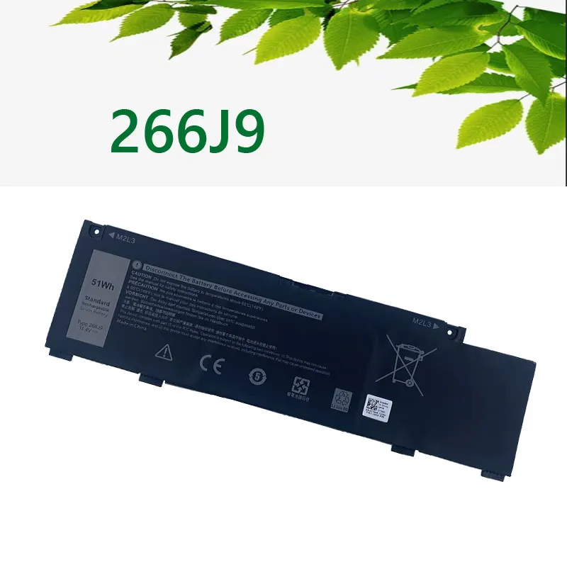 

266J9 Laptop Battery for Dell G3 15 3590 3500 G5 15 5500 5505 Inspiron 14 5490