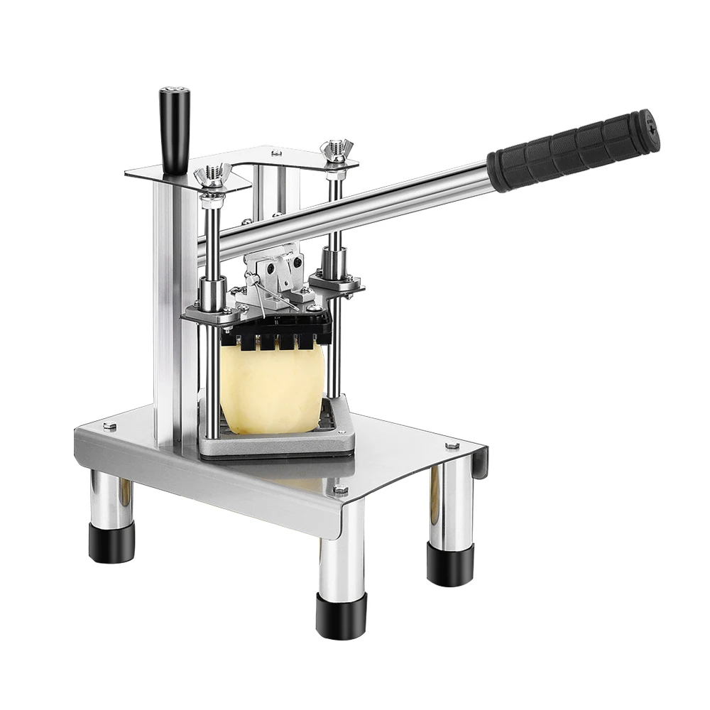 

Foodsense 201SS 3 Blades Manual Potato Chips Cutter Home Use Fruit Dicing Machine
