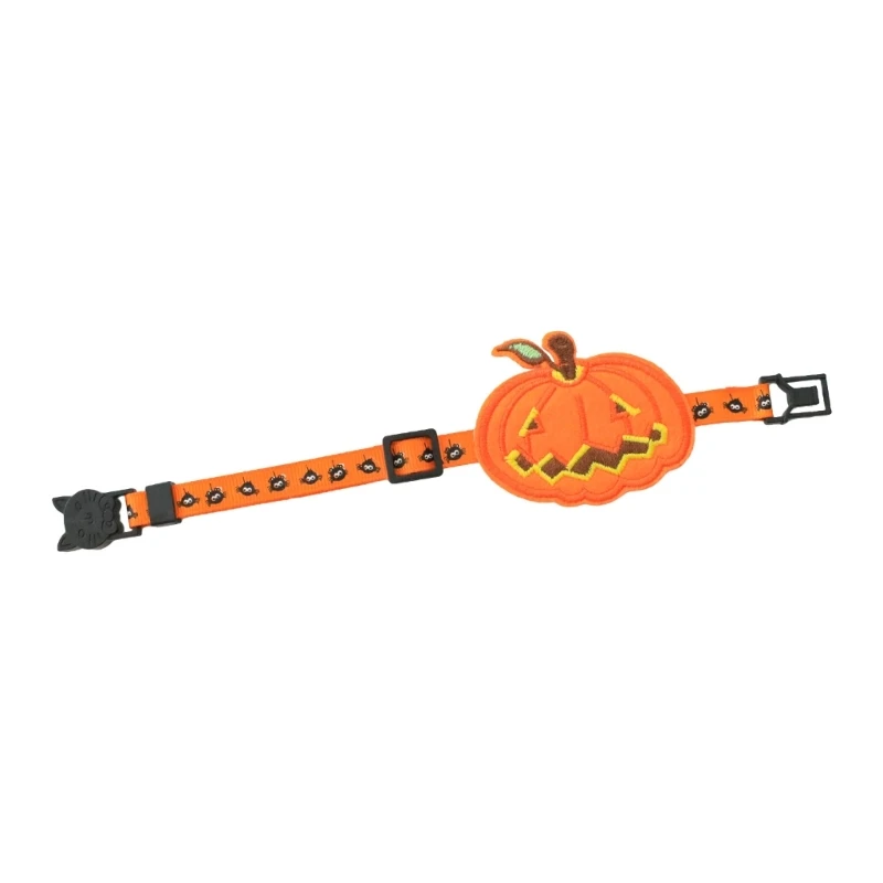 

Cat Halloween Collar with Pumpkin for Small Medium Girl Dogs Cat Dog Breakaway Collar Necklace Halloween Costumes