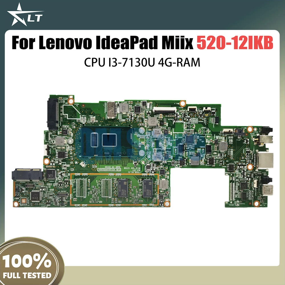 520-12IKB Notebook Motherboard For Lenovo Miix Tablet Laptop Mainboard With I3-7130U CPU UMA 4G RAM 5B20Q22861
