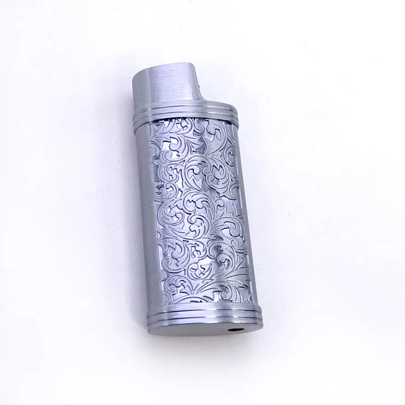 Elegant Vintage Arabesque Metal Lighter Case - 60mm Durable Armor Protector Cover