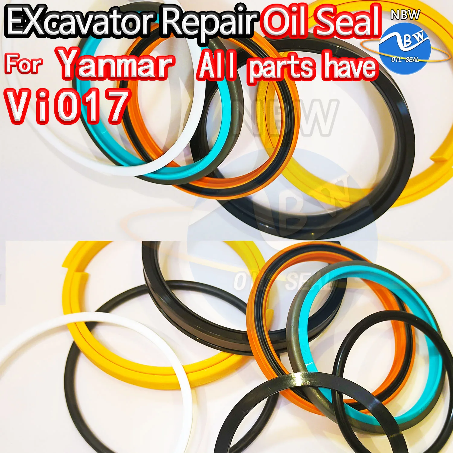 

For Yanmar ViO17 Excavator Oil Seal Kit High Quality Repair bushing Control Pilot Valve Blade TRAVEL Joystick Engine O-ring