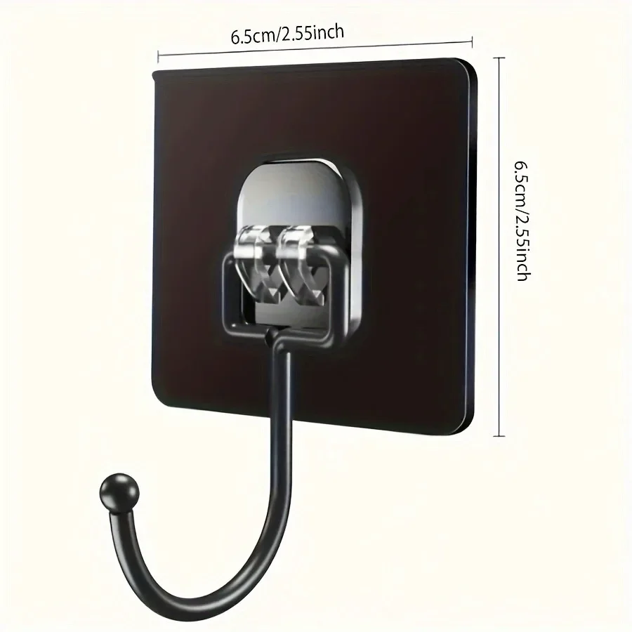 ตะขอแขวนผ้ากันน้ำแบบหมุนได้ ติดผนังห้องน้ำด้วยกาวเหนียวแน่น สำหรับห้องครัว ประตู ตู้กับข้าว ใช้ในช่วงเทศกาล 1