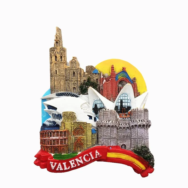 Europe Spain Valencia Madrid Fridge Magnets