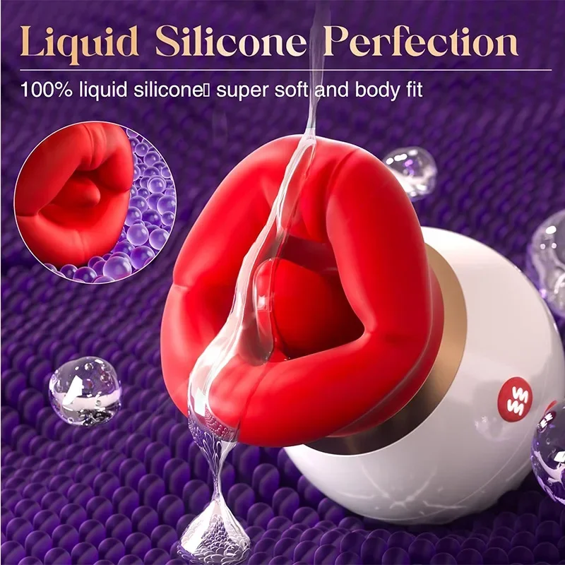 Powerful Sucking Tongue Vibrator Female Oral Sex Nipple G-spot Stimulator Vaginal Clitoral Masturbator Female Adult Products