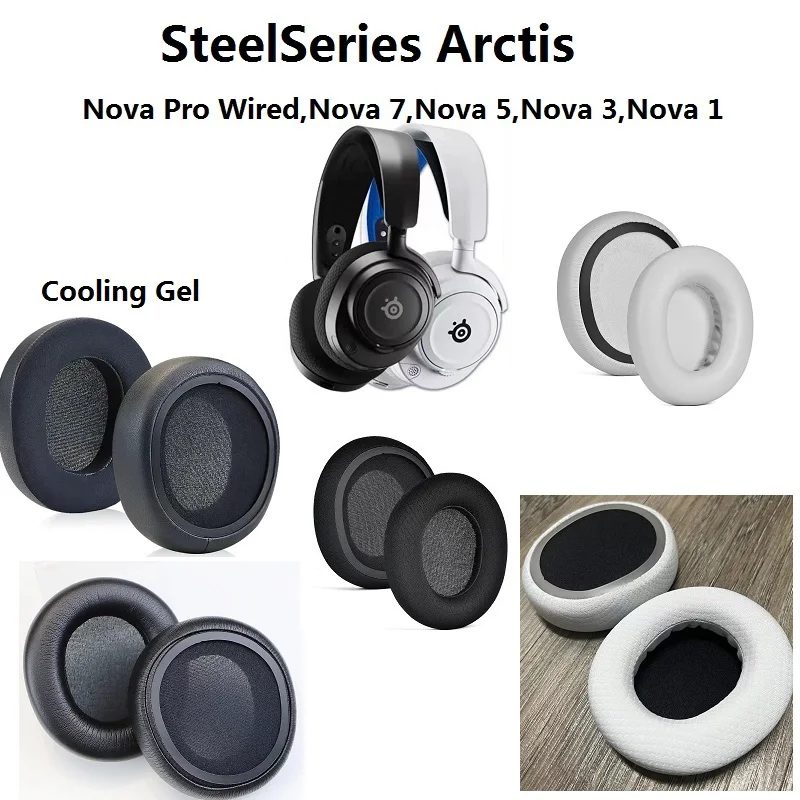Original Ear Pads For SteelSeries Arctis Nova Pro Wired,Nova 7,Nova 3 Headphones Replacement Ear covers Earmuffs Ear cushions