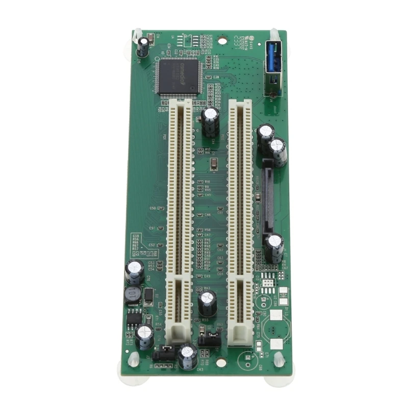 PCI-Express to PCI Adapter Card PCIe to Dual Pci Slot Expansion Card PCIE x1 x16 USB3.0 Adds on Cards Converter