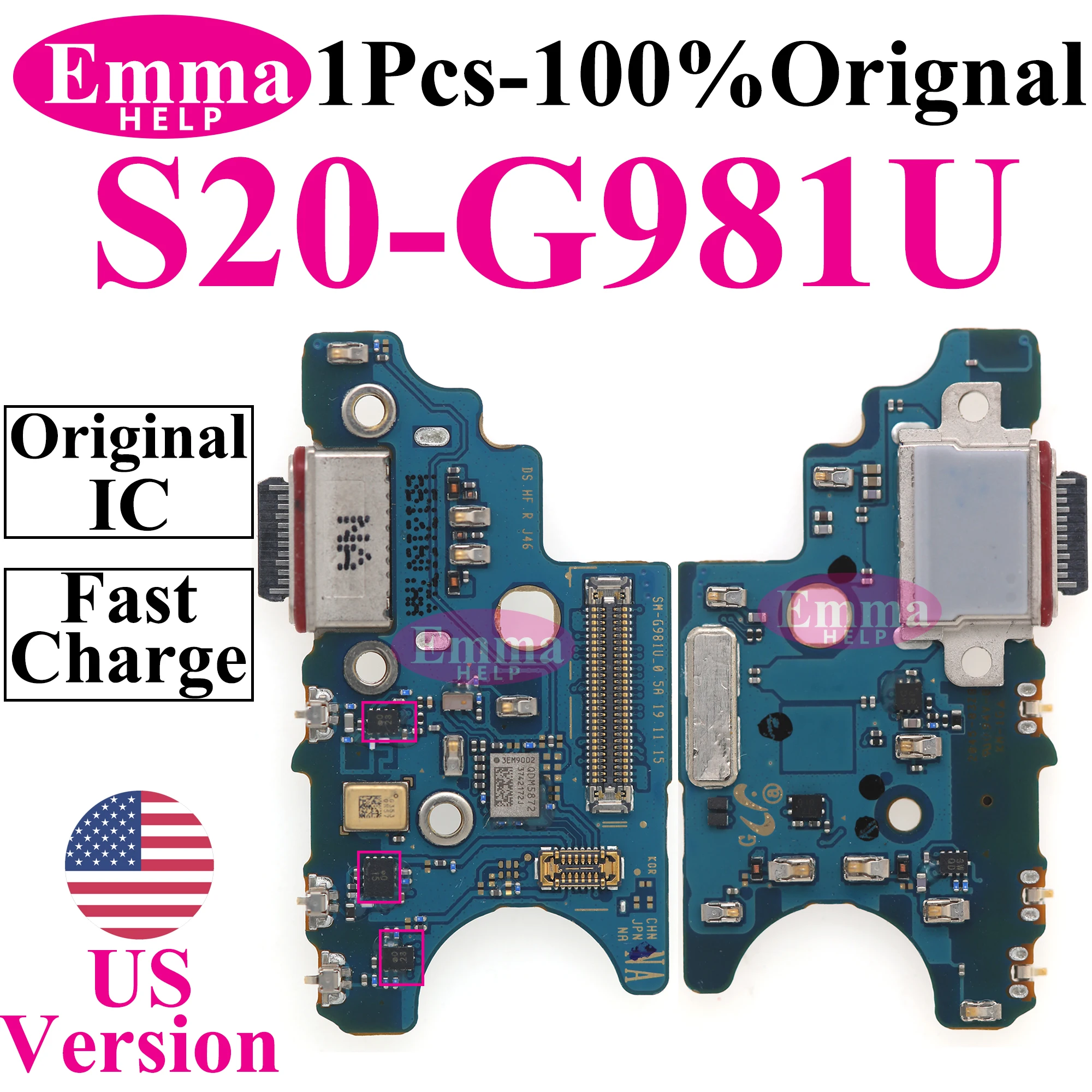 لوحة منفذ شحن USB ، موصل قفص الاتهام ، كابل مرن لهاتف smansun S23 ، S22 Plus ، S21 ، S24 Ultra ، G991U ، S906U ، S918U ، S906U ، إصدار G991 US