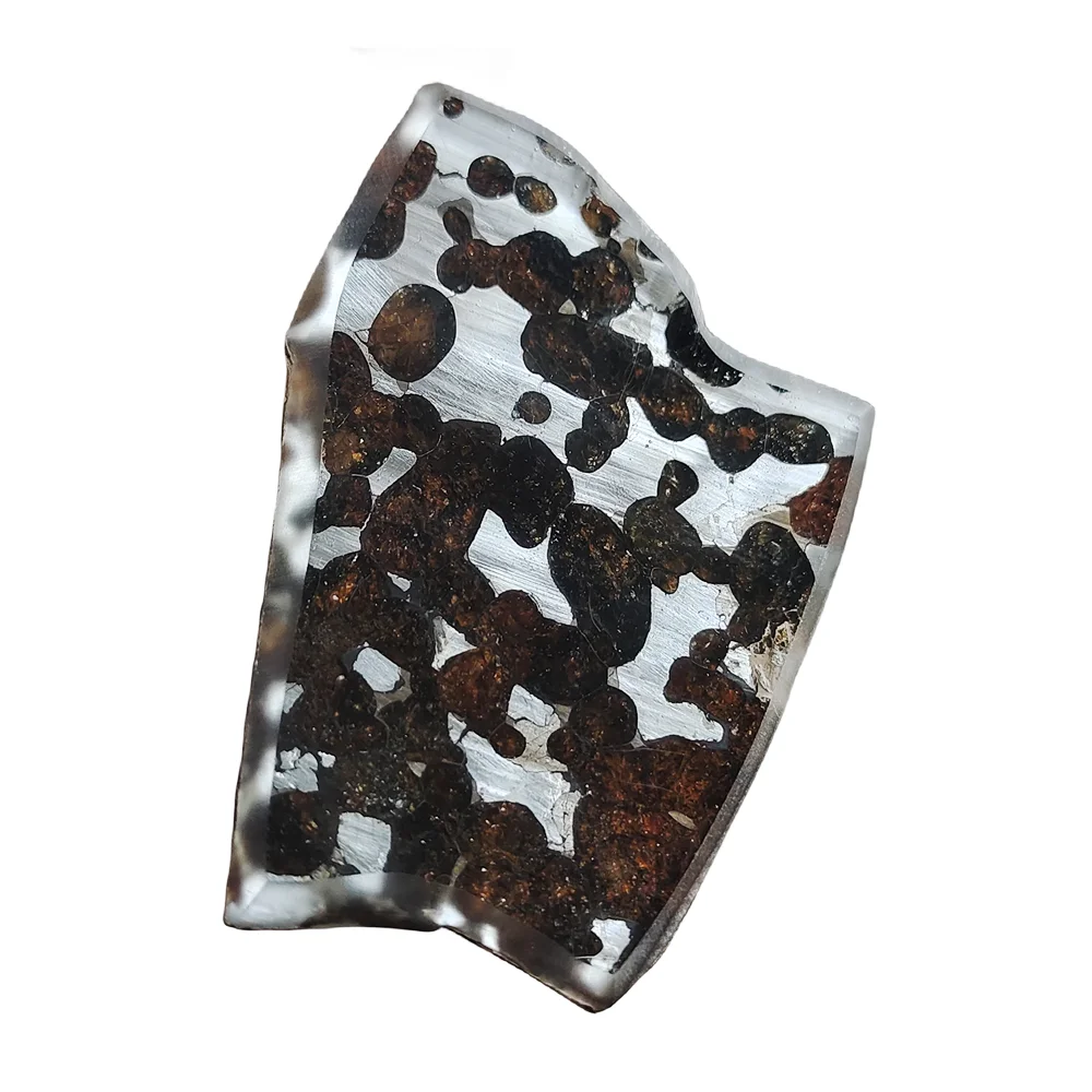 28,9 г, ломтики оливкового метеорита Seymchan Pallasite, натуральный материал метеорита, образцы оливкового метеорита-CA100