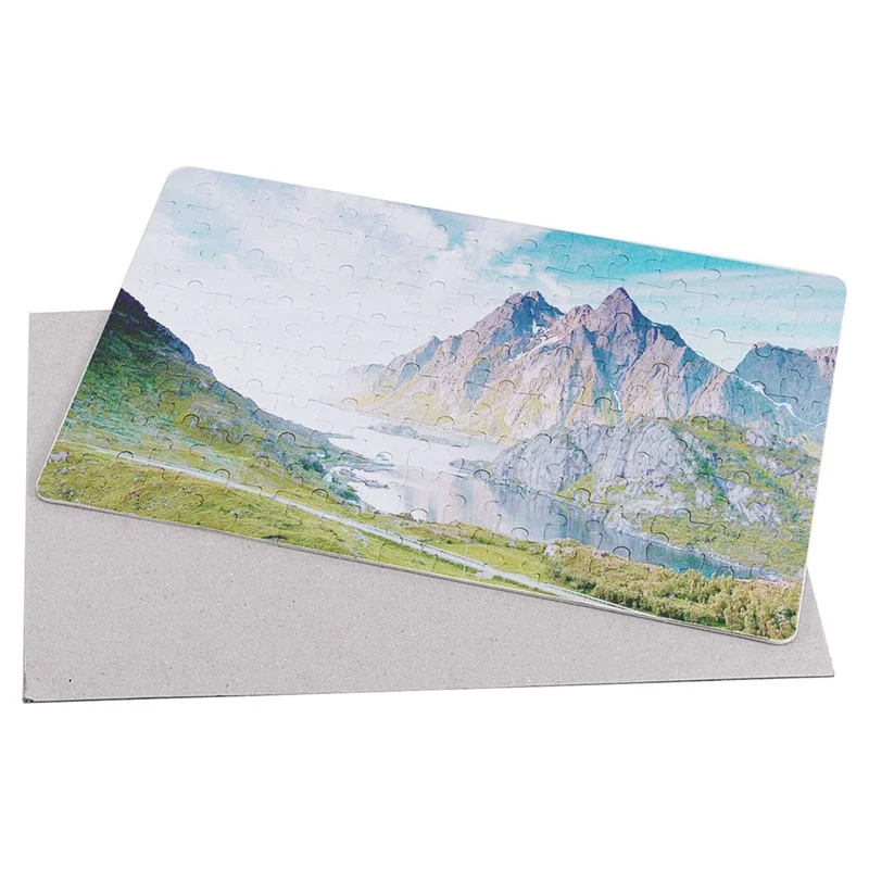 20 Sets Blank Sublimation A4 Jigsaw Puzzle with 120 Pcs DIY Heat Press Transfer Puzzle Pearl Puzzle Blank Puzzle 3