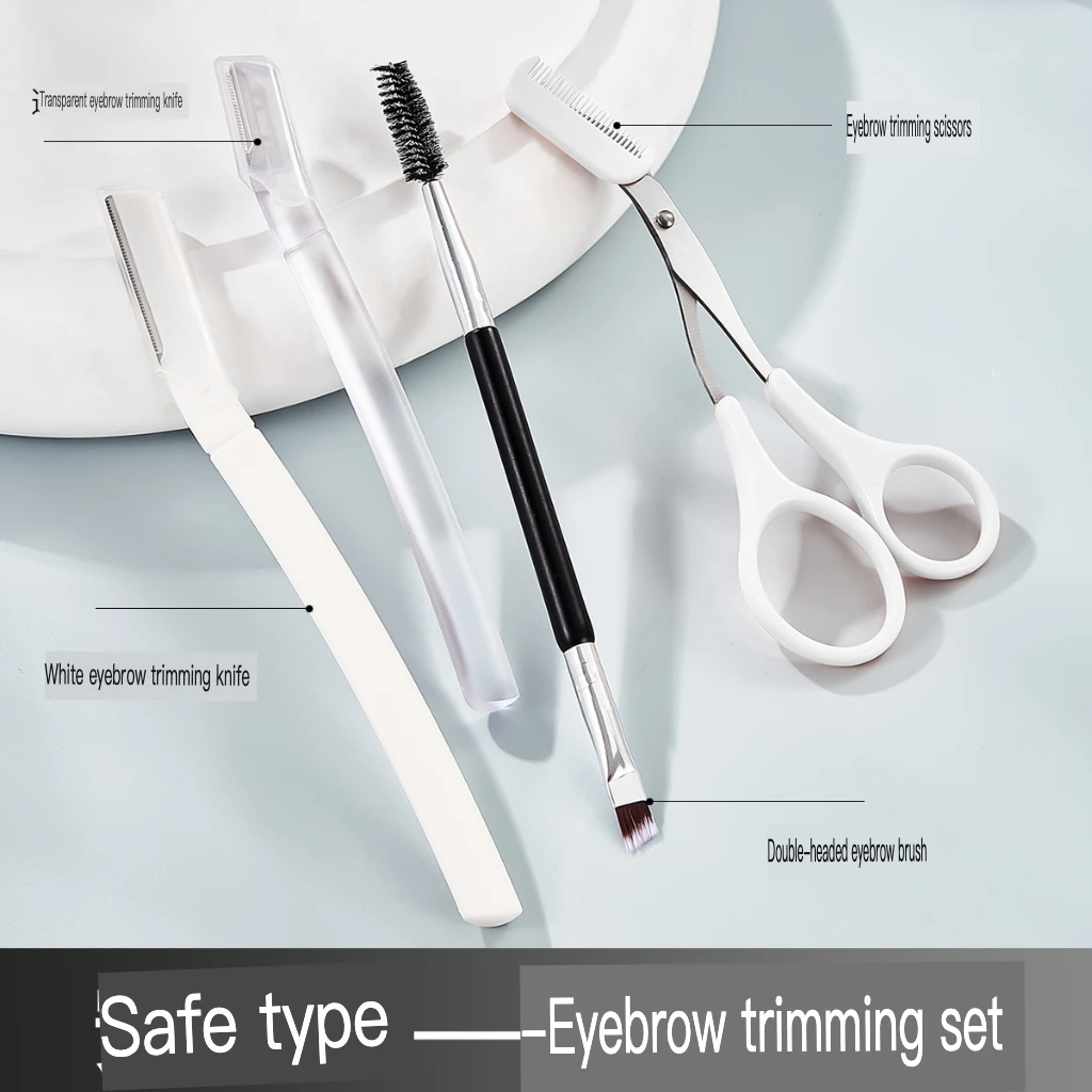 JONBOS Fine Macro Eyebrow Razor set for women eyebrow scratch resistant safe eyebrow razor blade