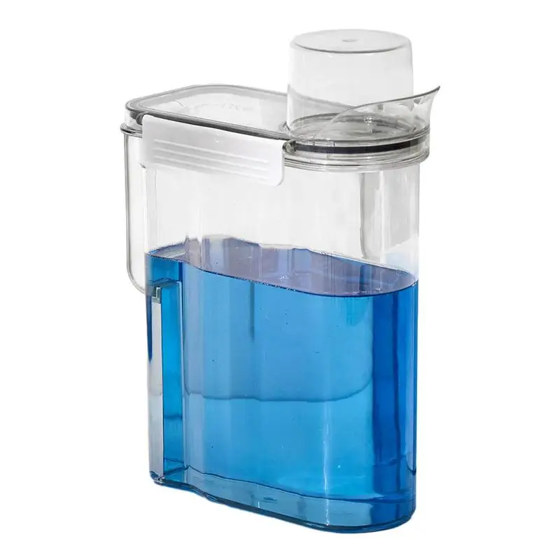 

Laundry Detergent Dispenser Liquid Storage Box Clear Container Laundry Powder Clear Organizer Large Leak-Proof Refillable Tanks