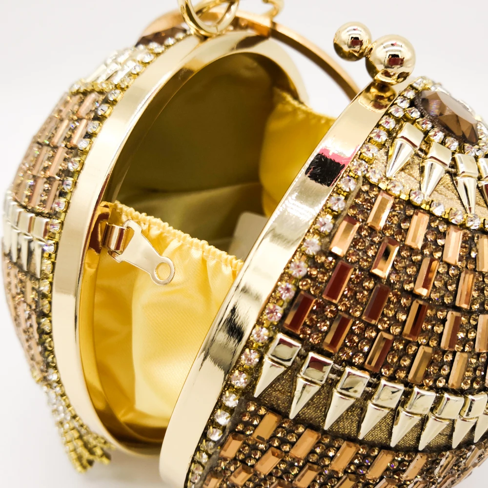 ASOS DESIGN cage sphere clutch bag with embellishment | ASOS