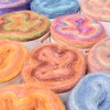 200M Rainbow Gradient Color Cake Yarn Organic Cotton Blend Yarn DIY Hand-woven Yarn Spring/Summer Crochet Skirt Shawl Lace Line 6