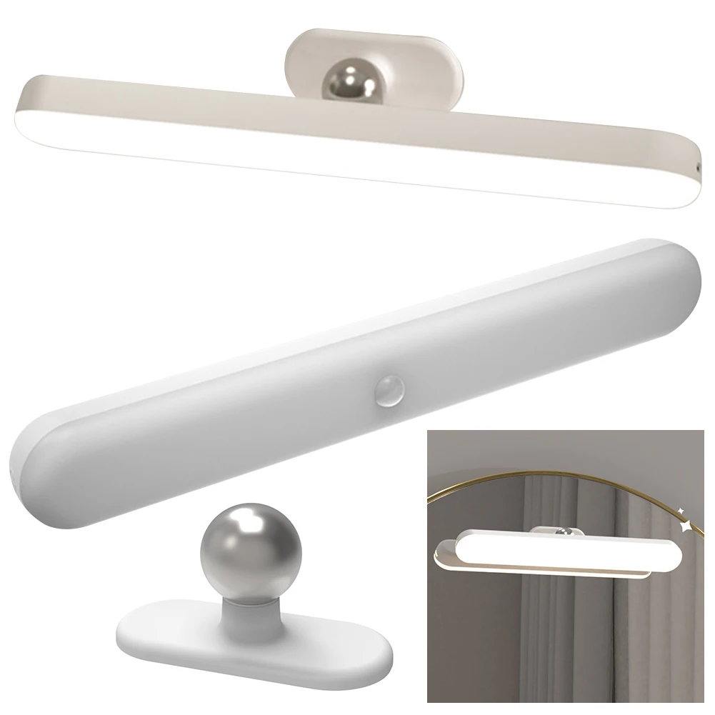 Wireless LED Vanity Mirror Lights with Adjustable Color, Brightness & Angle