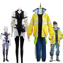 Anime Cyberpunk Edgerunners Lucy Cosplay Costume Bodysuit Jumpsuits Jacket Wig Full Suit Halloween Costumes for Women And Men