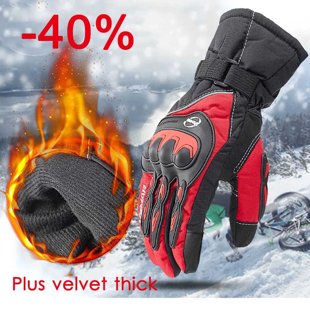 Guantes de moto Mujer Invierno  Guantes deportivos al aire libre a prueba  de viento-Guantes Motocross-Aliexpress